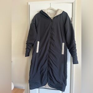 ALO Yoga Reversible Fleece Hoodie Midi Jacket